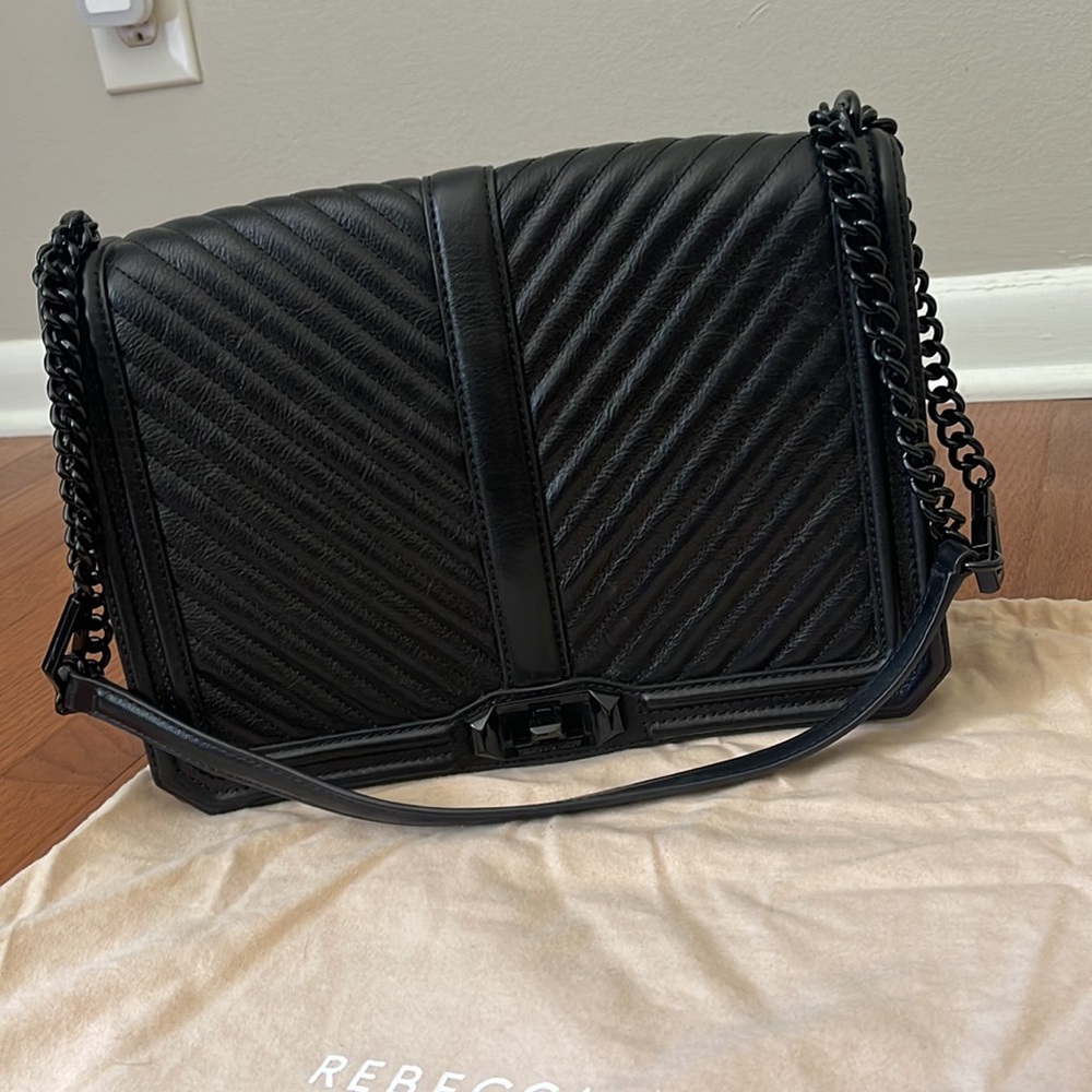 Rebecca Minkoff - Chevron Quilted Jumbo Love Crossbody